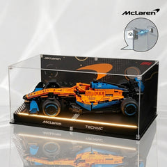 Dustproof HD Ultra-Clear Magnetic Door Acrylic Display Case with UV Protection for McLaren Formula 1 Race Car 42141