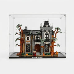 Dustproof HD Ultra-Clear Acrylic Display Case with UV Protection Compatible with LEGO 11383 Mayor Manor Haunted House