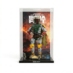 Dustproof HD Acrylic Display Case with UV Protection for LEGO Star Wars Boba Fett 75455