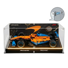 Dustproof HD Ultra-Clear Magnetic Door Acrylic Display Case with UV Protection for McLaren Formula 1 Race Car 42141