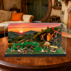 Dustproof HD Acrylic Display Case with UV Protection for LEGO The Lord of the Rings: The Shire 10354