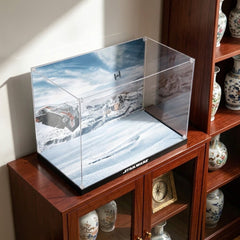 UV-Protected Acrylic Display Case for Star Wars 75454 – Clear Dustproof Showcase Box
