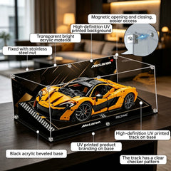 Dustproof HD Ultra-Clear Magnetic Door Acrylic Display Case with UV Protection for McLaren P1 42172