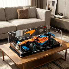 Dustproof HD Ultra-Clear Magnetic Door Acrylic Display Case with UV Protection for McLaren Formula 1 Race Car 42141