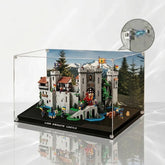 Dustproof HD Ultra-Clear Acrylic Display Case with Magnetic Door & UV Protection for Lion Knights' Castle 10305