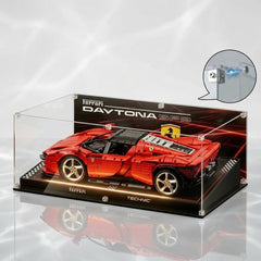 Dustproof HD Ultra-Clear Magnetic Door Acrylic Display Case with UV Protection for Ferrari Daytona SP3 42143