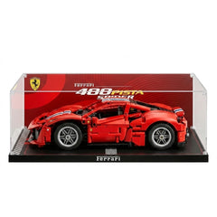 Dustproof HD Clear Acrylic Display Box for LEGO 42235 Ferrari 488 Pista