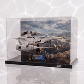 Dustproof HD Acrylic Display Case with UV Protection for LEGO Star Wars Mandalorian Starfighter 75442