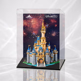 Dustproof HD Acrylic Display Case with UV Protection for LEGO Disney Castle 43222