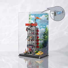 Dustproof HD Ultra-Clear Magnetic Door Acrylic Display Case with UV Protection for Daily Bugle 76178