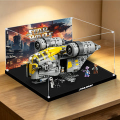 Dustproof HD Acrylic Display Case with UV Protection for LEGO Star Wars The Razor Crest 75447