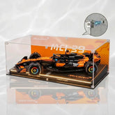 Dustproof HD Ultra-Clear Magnetic Door Acrylic Display Case with UV Protection for McLaren MCL39 F1 Race Car 42228