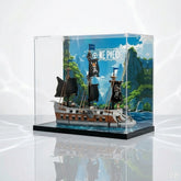 Dustproof HD Acrylic Display Case with UV Protection for Garp's Marine Battleship 75646