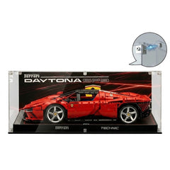 Dustproof HD Ultra-Clear Magnetic Door Acrylic Display Case with UV Protection for Ferrari Daytona SP3 42143