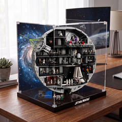 Dustproof HD Acrylic Display Case with UV Protection for LEGO Star Wars Death Star 75419