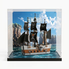 Dustproof HD Acrylic Display Case with UV Protection for Garp's Marine Battleship 75646