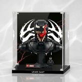 HD Ultra-Clear Dustproof Acrylic Display Box with UV Protection for Venom Bust 76356 / Brick Armor Compatible