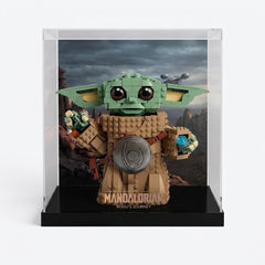 Dustproof HD Acrylic Display Case with UV Protection for LEGO Star Wars Grogu & The Mandalorian 75446