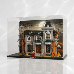 Dustproof HD Ultra-Clear Acrylic Display Case with UV Protection Compatible with LEGO 11383 Mayor Manor Haunted House