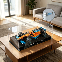 Dustproof HD Ultra-Clear Magnetic Door Acrylic Display Case with UV Protection for McLaren Formula 1 Race Car 42141