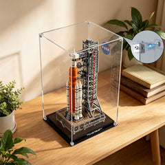 Dustproof HD Ultra-Clear Magnetic Door Acrylic Display Case with UV Protection for NASA Artemis Space Launch System 10341
