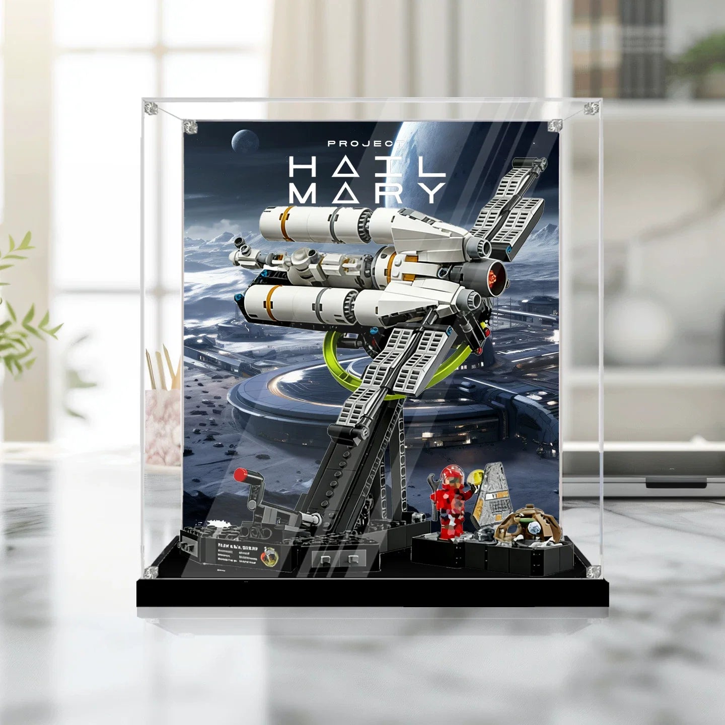 Dustproof HD Acrylic Display Case with UV Protection Compatible with LEGO 11389