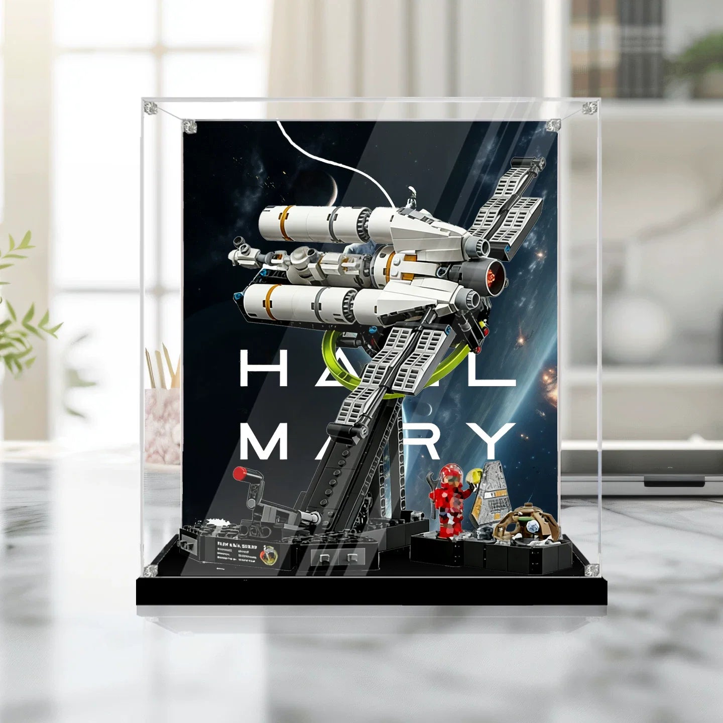 Dustproof HD Acrylic Display Case with UV Protection Compatible with LEGO 11389