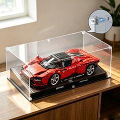 Dustproof HD Ultra-Clear Magnetic Door Acrylic Display Case with UV Protection for Ferrari Daytona SP3 42143