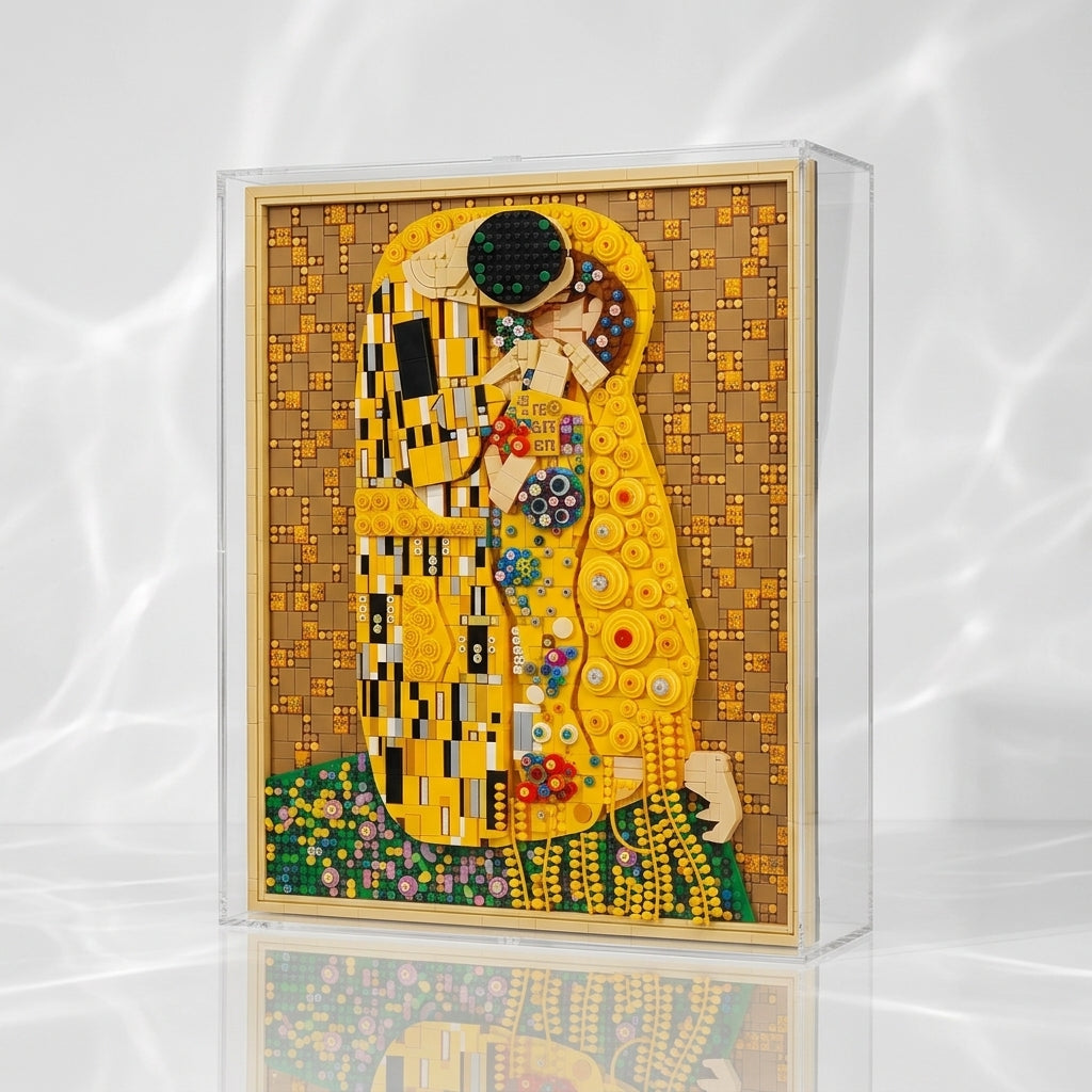 Dustproof HD Acrylic Display Case with UV Protection for Klimt Art Painting 31221