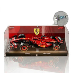 Dustproof HD Ultra-Clear Magnetic Door Acrylic Display Case with UV Protection for Ferrari SF-24 F1 Race Car 42207