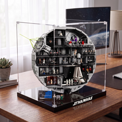 Dustproof HD Acrylic Display Case with UV Protection for LEGO Star Wars Death Star 75419