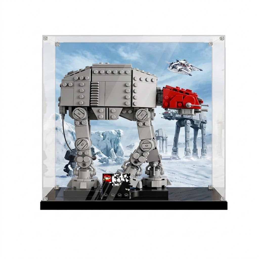 Dustproof HD Acrylic Display Case with UV Protection for LEGO Star Wars AT Walker 75440