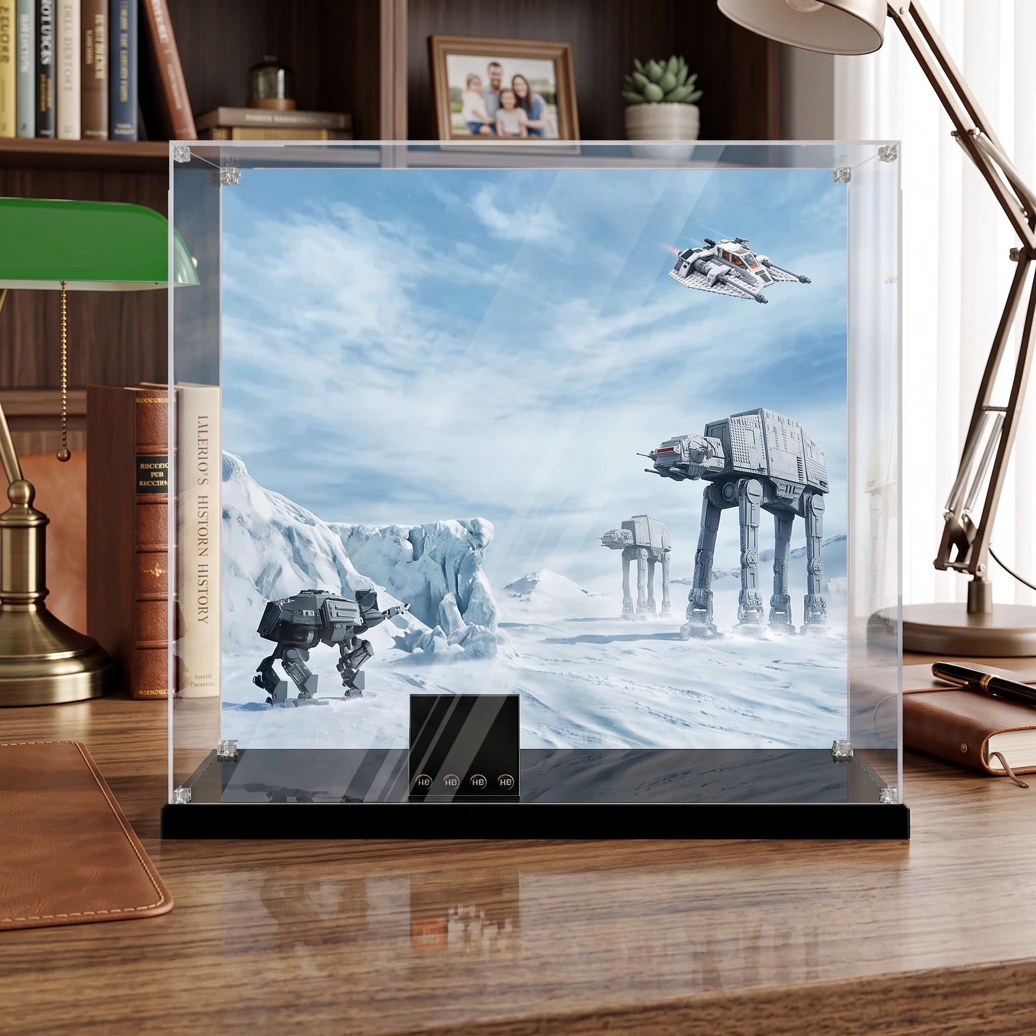 Dustproof HD Acrylic Display Case with UV Protection for LEGO Star Wars AT Walker 75440