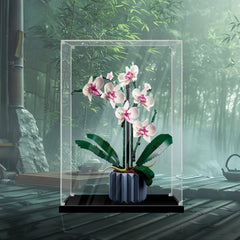 Dustproof HD Acrylic Display Case with UV Protection for LEGO Botanical Collection Orchid 10311