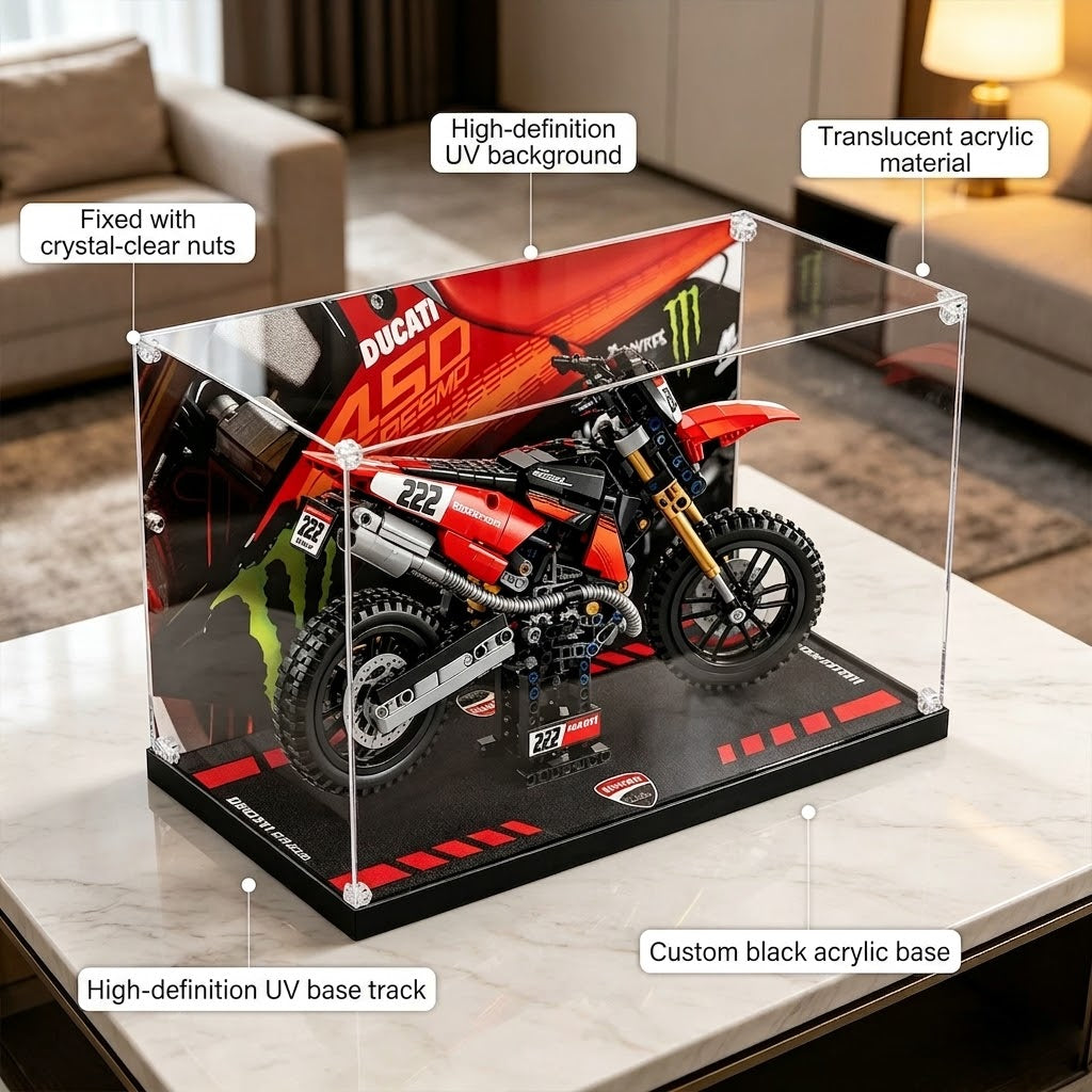 Dustproof HD Acrylic Display Case with UV Protection for Desmo450M 42238