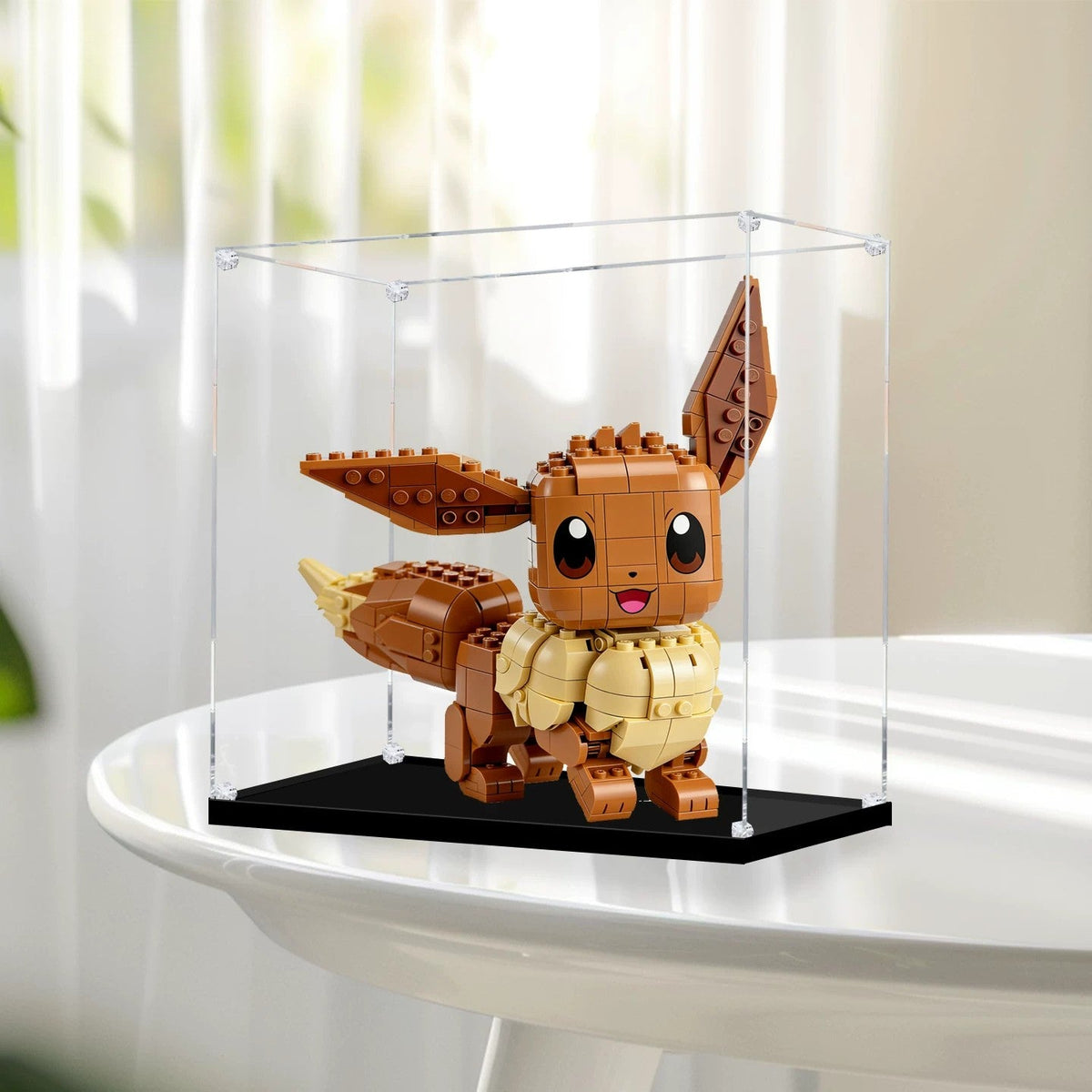 Dustproof HD Acrylic Display Case with UV Protection for LEGO Pokémon Eevee 72151