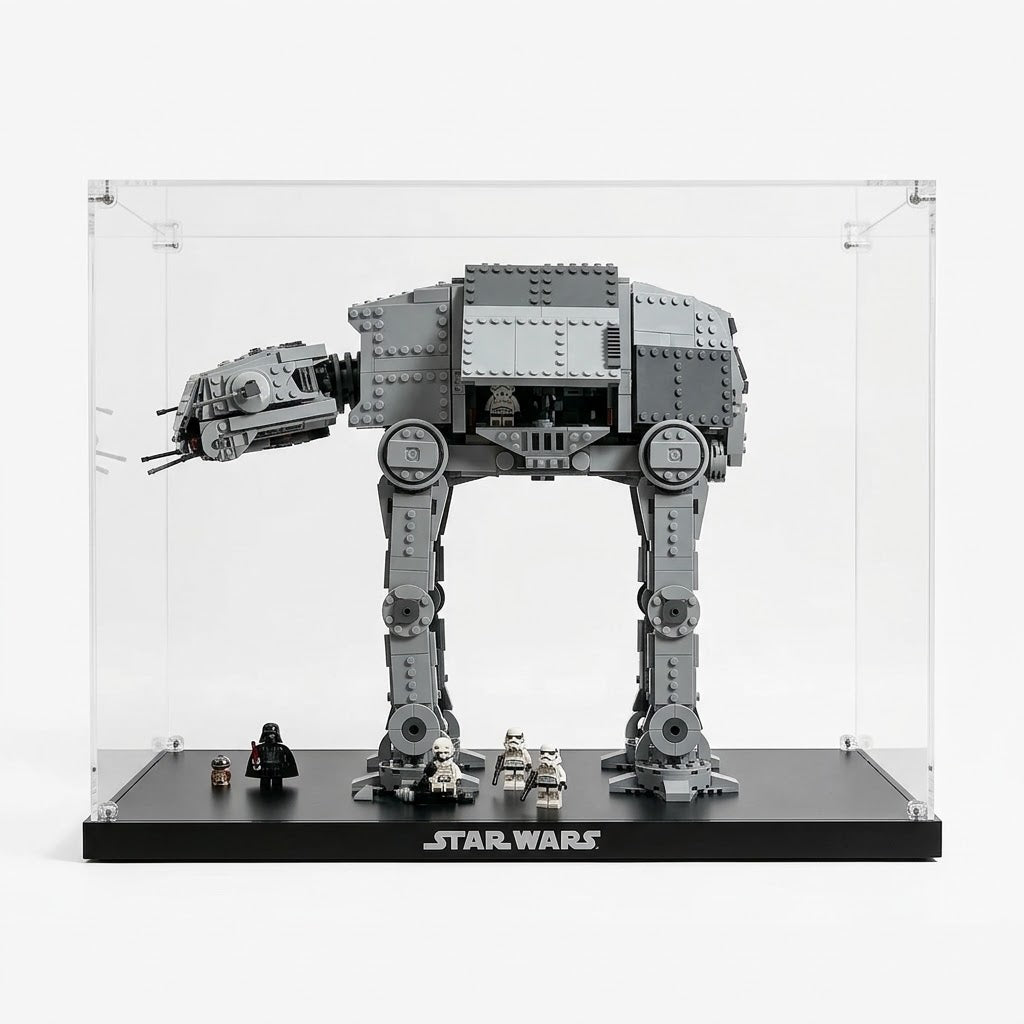 UV-Protected Acrylic Display Case for Star Wars 75454 – Clear Dustproof Showcase Box
