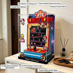 Dustproof HD Acrylic Display Case with UV Protection for Donkey Kong Arcade Game 72051