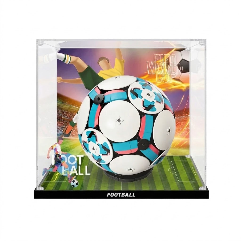 Dustproof HD Acrylic Display Case with UV Protection for LEGO World Cup 43019