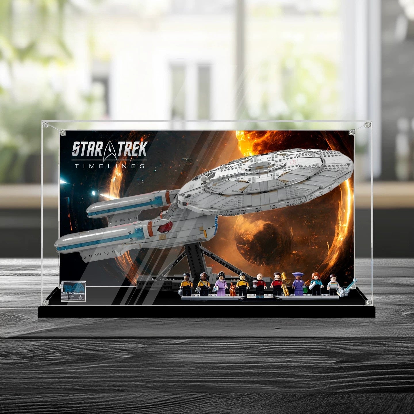 Dustproof HD Acrylic Display Case with UV Protection for LEGO Star Trek U.S.S. Enterprise 10356