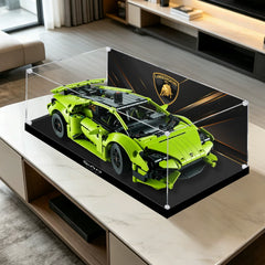 Dustproof HD Acrylic Display Case with UV Protection for LEGO Technic Lamborghini Huracán Tecnica 42161