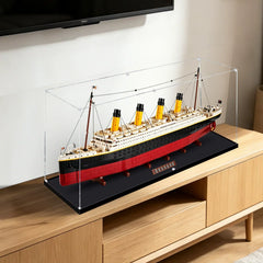 Dustproof HD Acrylic Display Case with UV Protection for LEGO Creator Expert Titanic 10294