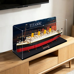 Dustproof HD Acrylic Display Case with UV Protection for LEGO Creator Expert Titanic 10294