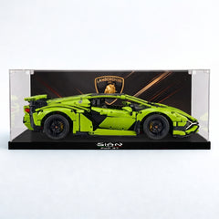 Dustproof HD Acrylic Display Case with UV Protection for LEGO Technic Lamborghini Huracán Tecnica 42161