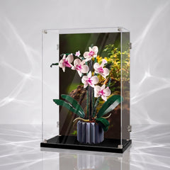 Dustproof HD Acrylic Display Case with UV Protection for LEGO Botanical Collection Orchid 10311