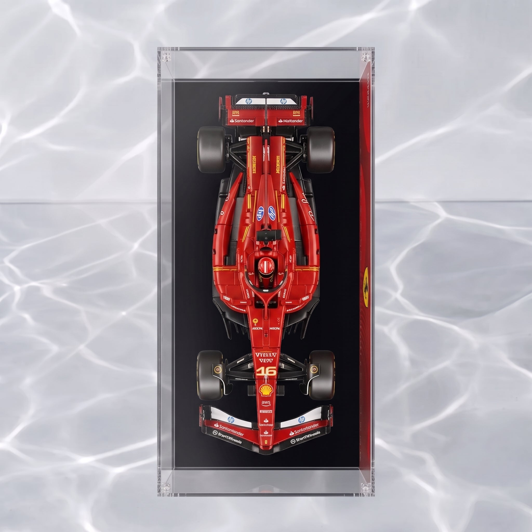 Dustproof HD Acrylic Display Case with UV Protection for LEGO Technic Ferrari SF-24 F1 Race Car 42207