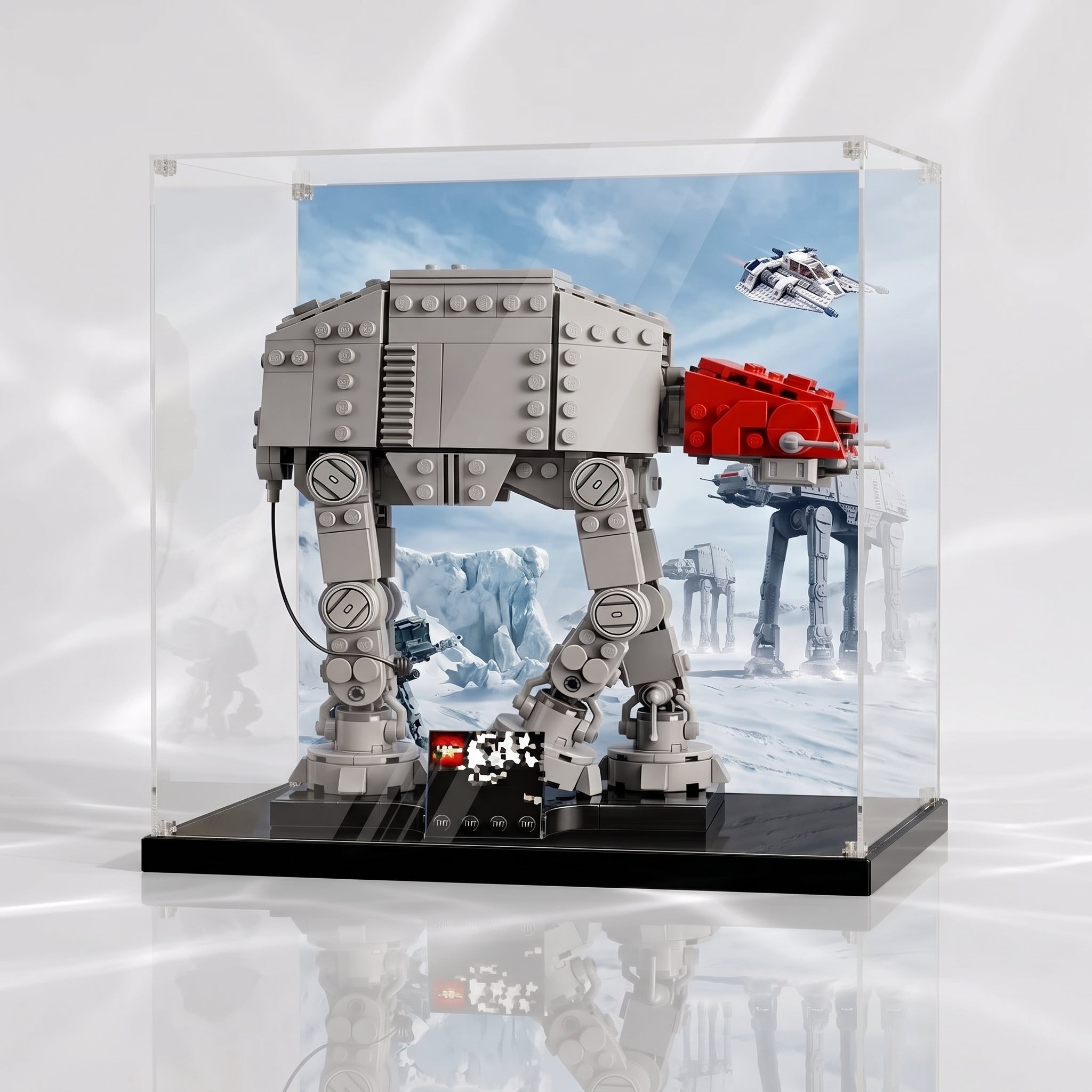 Dustproof HD Acrylic Display Case with UV Protection for LEGO Star Wars AT Walker 75440