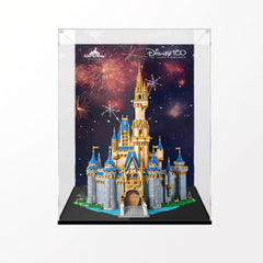Dustproof HD Acrylic Display Case with UV Protection for LEGO Disney Castle 43222