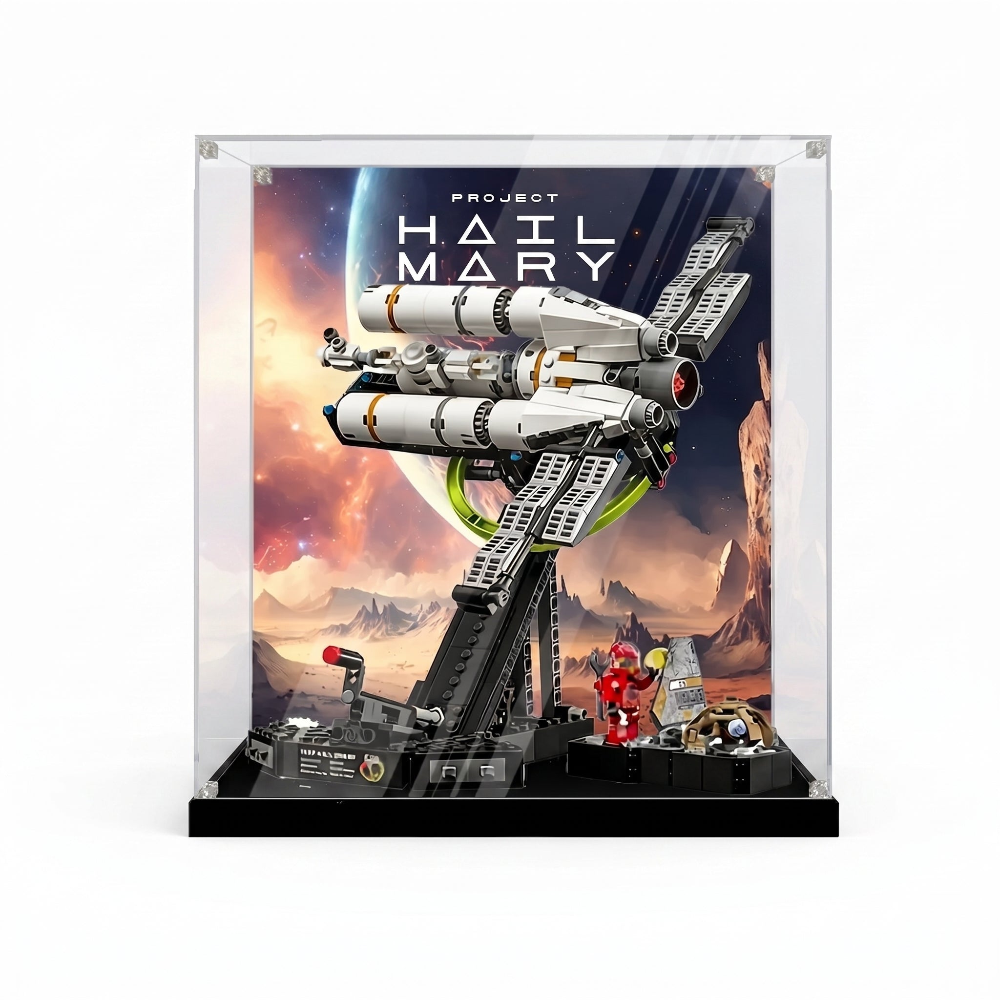 Dustproof HD Acrylic Display Case with UV Protection Compatible with LEGO 11389