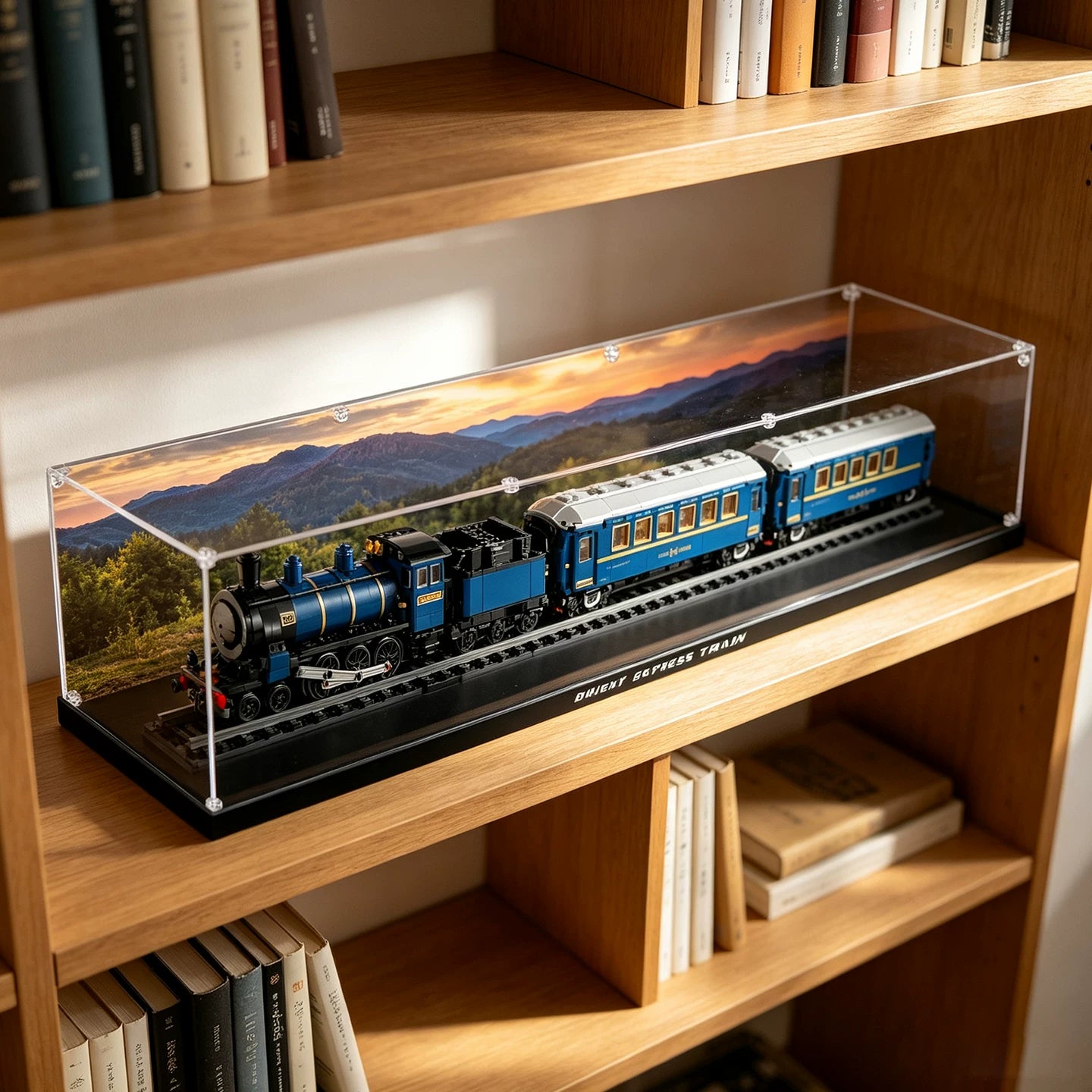 Dustproof HD Clear Acrylic Display Case with UV Protection for LEGO Ideas 21344 Orient Express Train - Brick Armor